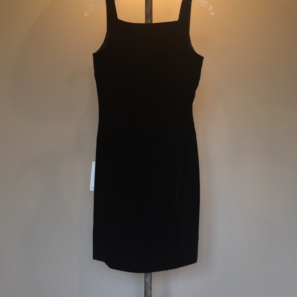 Ann Taylor black velvet dress